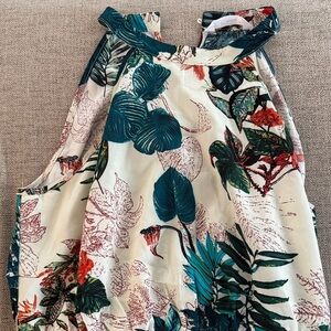 PatPat Multicolor Leaf Print Maxi Dress